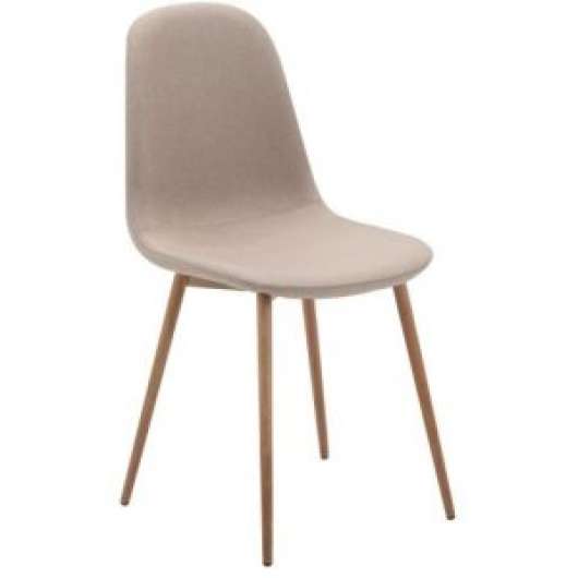4 st Rebekah matstol beige med ekben - Klädda & stoppade stolar