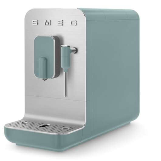 50´s Style Helautomatisk Espressomaskin med mjölkskummare 1,4 liter Emerald Green