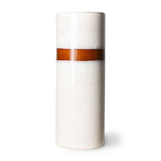 70s ceramics Vas L Ø9,5x25 cm Keramik Snow
