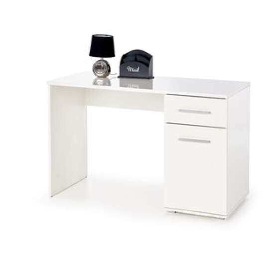 Abdel skrivbord 120x55 cm - Vit - Skrivbord med hyllor | lådor, Skrivbord, Kontorsmöbler