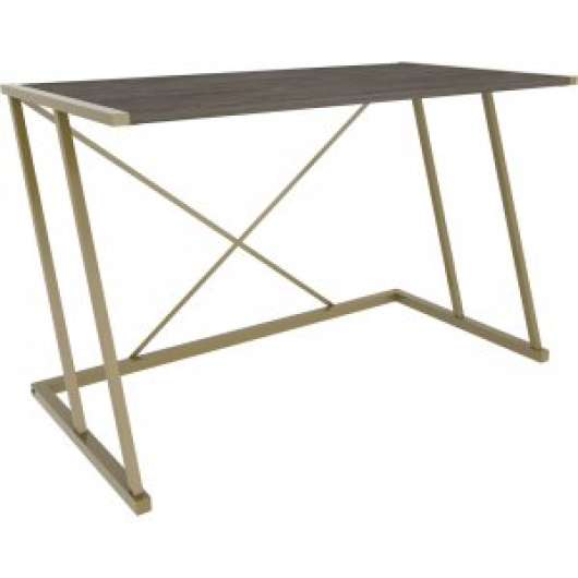 Adelaide skrivbord 114 x 60 cm - Guld/mörkgrå - Övriga kontorsbord & skrivbord