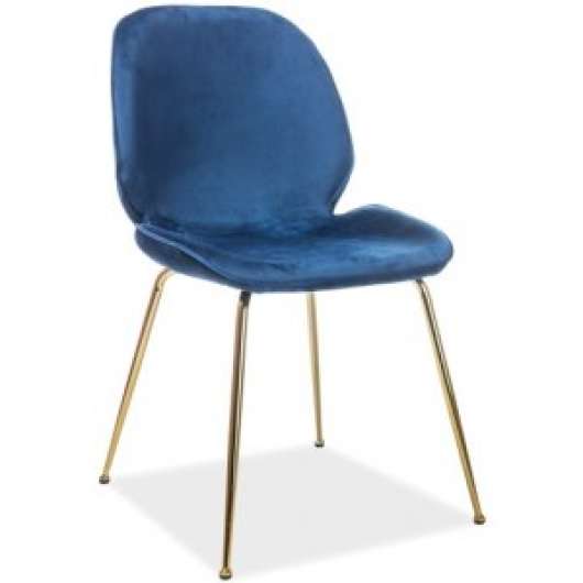 Adrien Velvet stol - Blå