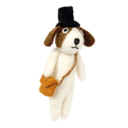 Afroart - Julhänge Hund med Väska