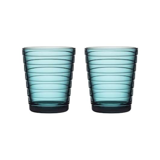 Aino Aalto glas 22 cl havsblå 2 st