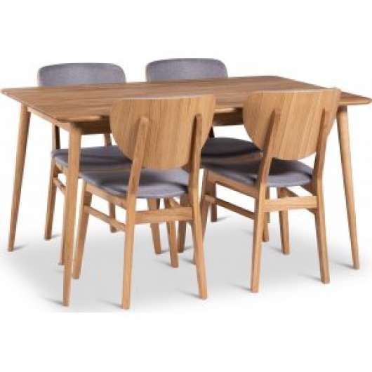 Alborg matbord 140x90 cm med 4 st Tjörn stolar