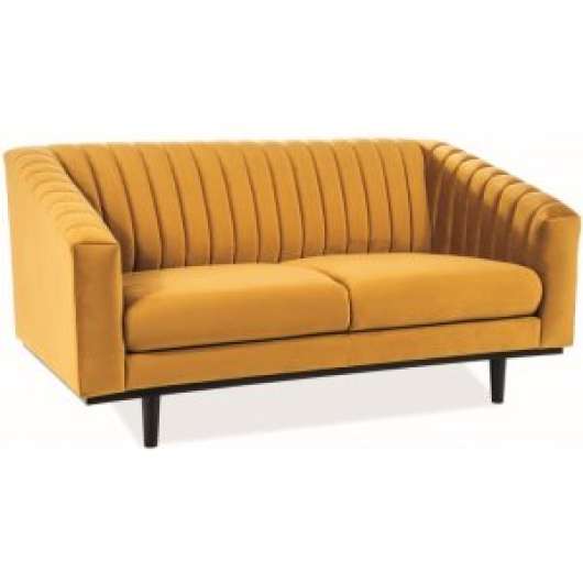 Alden 2- sits soffa - Orange sammet