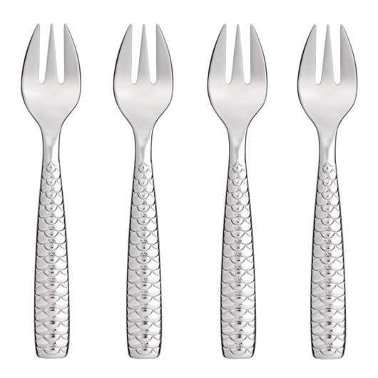 Alessi - Alessi Colombina Fish Ostrongafflar 4-pack