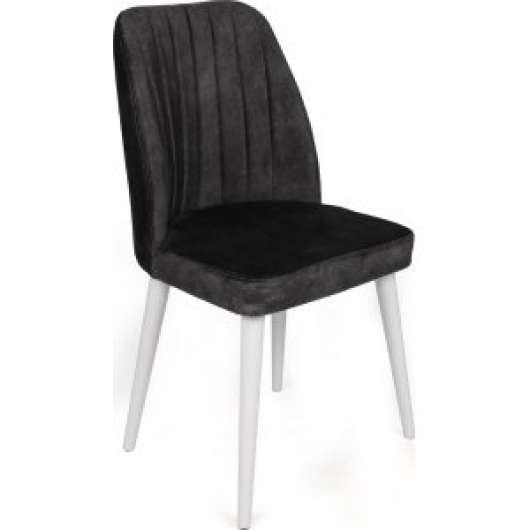 Alfred matstolsset - Antracit/vit - Klädda & stoppade stolar