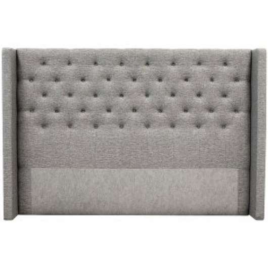 Almedal grå sänggavel med knappar - 90 cm