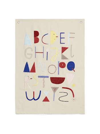 Alphabet Fabric Poster Benvit