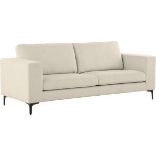 Aspen 3-sits soffa - Beige sammet + Fläckborttagare för möbler - 3-sits soffor