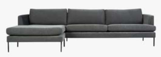 Ava soffa schäslong vänster grå