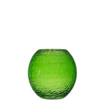 Babbly Vas L 27x26,5 cm Glas Grön
