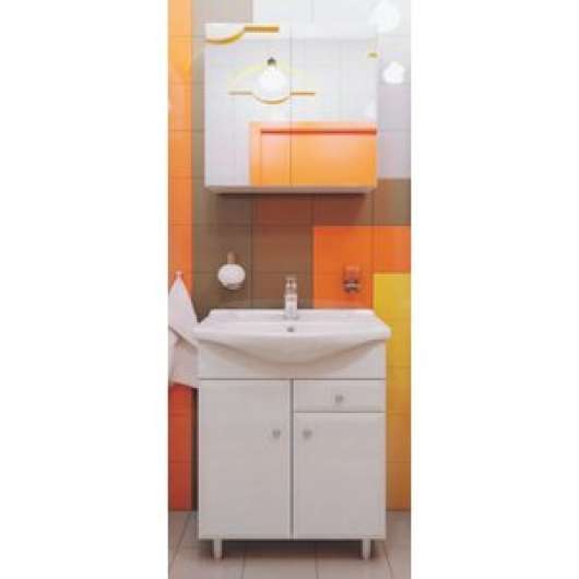 Badrumsmöbler Armando 65 - Tvättställ med spegelskåp