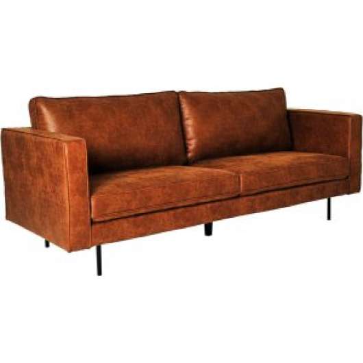 Balbus 3-sits soffa - Cognac - 3-sits soffor
