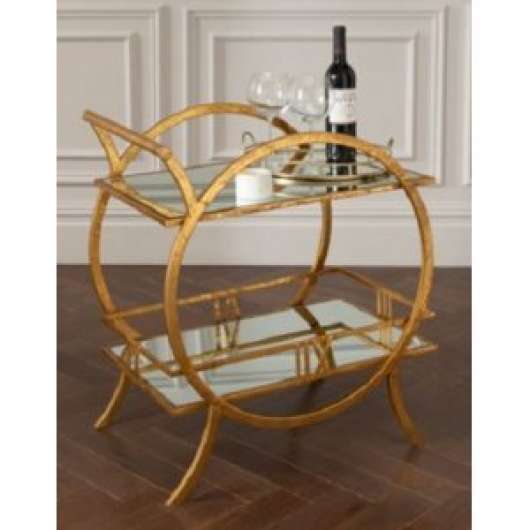 Begonia serveringsbord 84,5x 40 cm - Guld / Spegel + Fläckborttagare för möbler - Sidobord, Bord