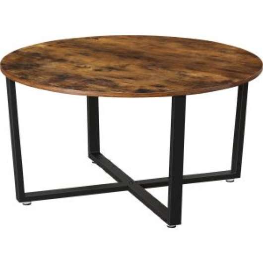 Beppe soffbord Ų88 cm - Brun/svart - Soffbord i trä