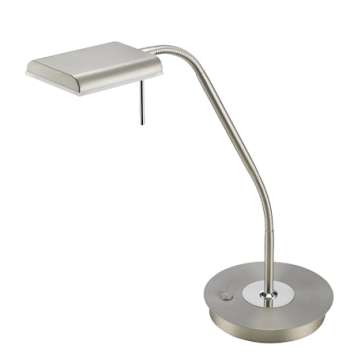 Bergamo LED Bordslampa Borstat stål