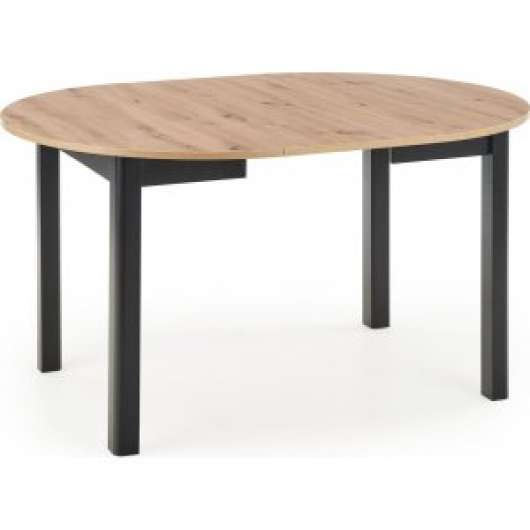 Berivan förlängningsbart matbord 102-142 cm - Artisan ek/svart - Runda matbord, Matbord, Bord