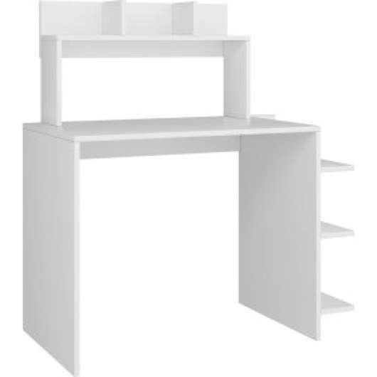 Beth skrivbord 104,5 x 55 cm - Vit - Skrivbord med hyllor | lådor, Skrivbord, Kontorsmöbler