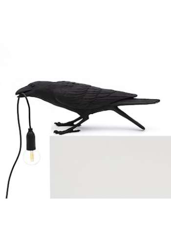 Bird Lamp Bordslampa 33,5x10,5 cm Harts Svart