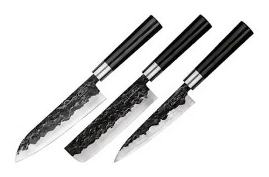 Blacksmith set of 3 knives: utility 16cm