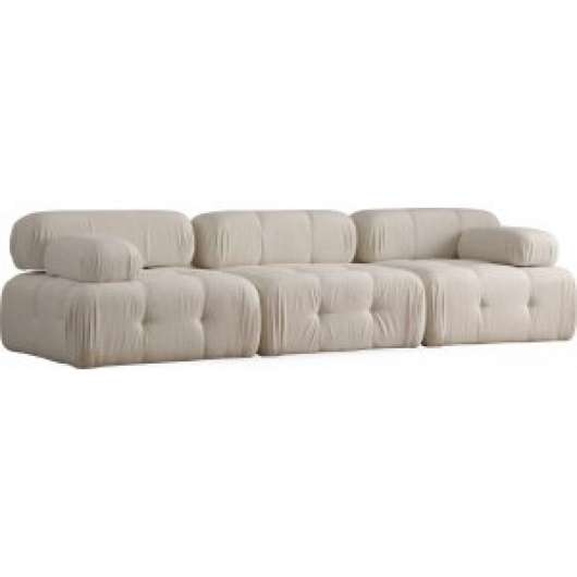 Blanca 3-sits soffa i beige bouclč