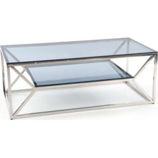 Blush soffbord 120x 60 cm - Krom - Glasbord