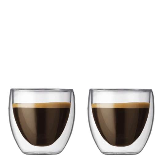Bodum - Pavina Kaffeglas dubbelväggad 25 cl 2-pack