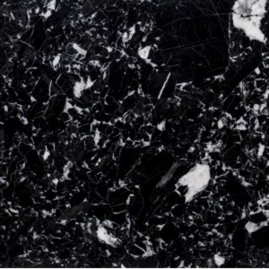 Bordsskiva i svart marmor - 55x55 cm - Fyndhörna