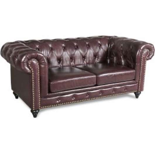 Brackley Chesterfield 2-sits soffa i läder - Chesterfieldsoffor, Soffor