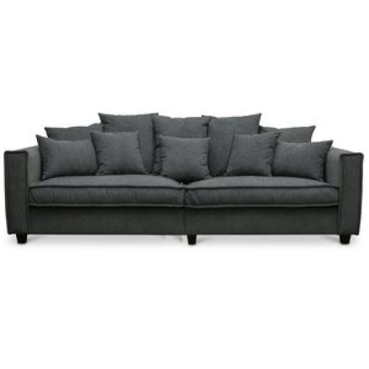 Brandy Lounge 4-sits soffa XL - Mörkgrå + Matt- och textilrengöring - 4-sits soffor