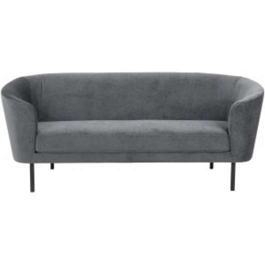 Brio 3-sits soffa - Grå + Möbelvårdskit för textilier - 3-sits soffor, Soffor