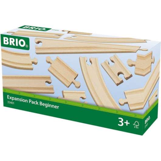 BRIO - Brio 33401 - Tillbehörsset för tågspår av trä 11 delar
