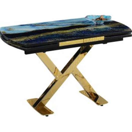 Camli matbord 120-180 cm - Guld/svart - Övriga matbord