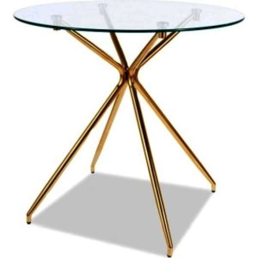 Casper matbord 80 cm - Guld - Ovala & Runda bord, Matbord, Bord