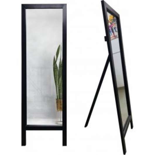 Cheval spegel 45 x 145 cm - Svart - Golvspeglar & helkroppsspeglar, Speglar