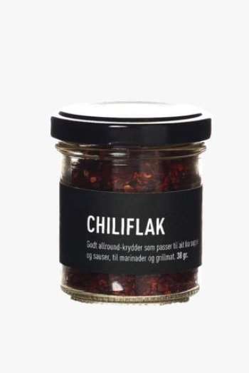 Chiliflakes kryddor röd