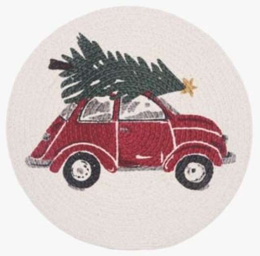 Christmas Car bordstablett natur