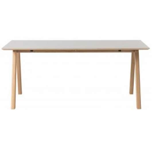 Circa matbord i högtryckslaminat 180x90 cm - Ljusgrå HPL