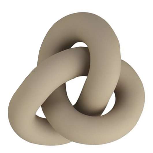 Cooee - Knot Table Skulptur 6 x 11,5 x 9 cm Sand