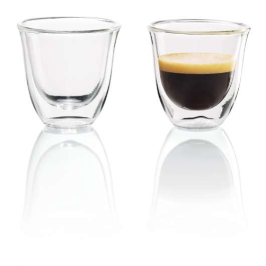DeLonghi - Espresso glas 60ml. set 2-p - snabb leverans