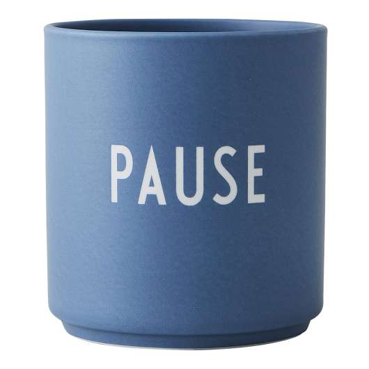 Design Letters - Favourite Cup Pause Blå