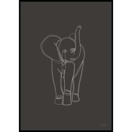 DIGITAL ELEPHANT - Poster 50x70 cm - Posters, Väggdekor