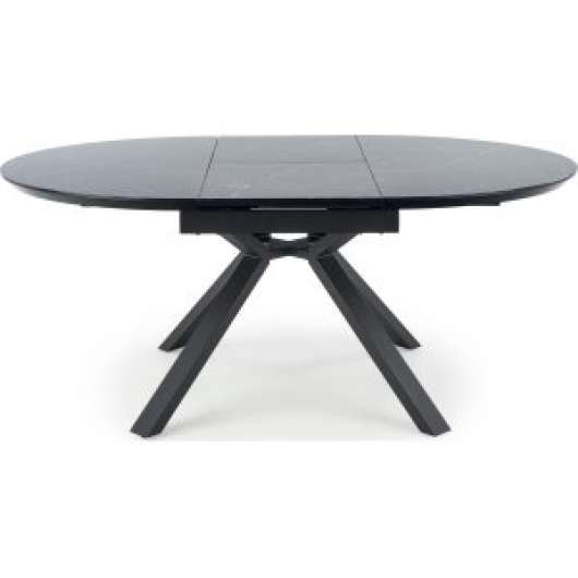 Dizzy runt matbord 130-180 cm - Svart marmor keramiskt - Runda matbord, Matbord, Bord