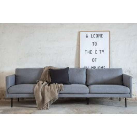 Eden 3-sits XL soffa - Grått tyg