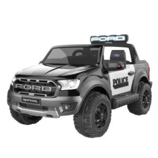 Elbil för barn Ford Ranger Police - Svart