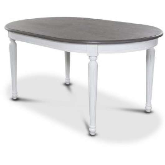 Elias ovalt matbord 105-155 cm /grå vintage