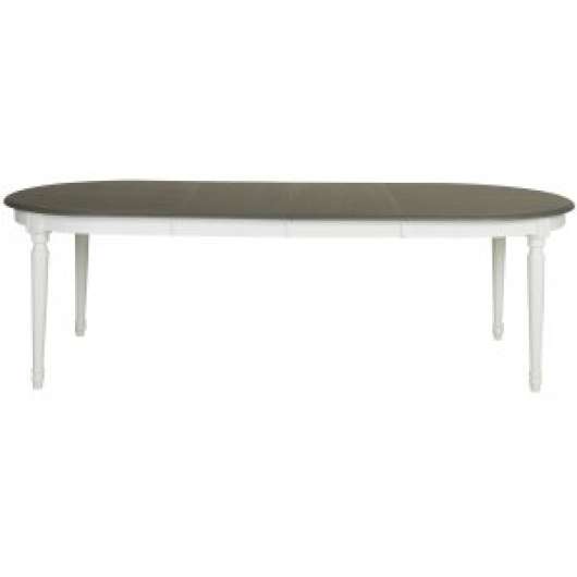 Elias ovalt matbord 160-260 cm /grå vintage