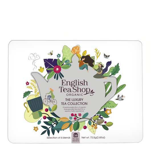 English Teashop - The Luxury Tea Collection 36 påsar i plåtask